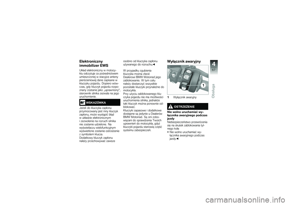 BMW MOTORRAD K 1600 B 2019  Instrukcja obsługi (in Polish) �;� ������\f����\f�
������� ���� �;��
�E����\f ����������
��� � �\b����
����� ��\f�
�����"� �� ������\f���
����\b��\b�����
�����
