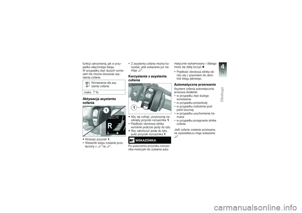 BMW MOTORRAD K 1600 B 2019  Instrukcja obsługi (in Polish) �5����
�"� �������\b�����
 �"�� � ��������\f�� ���&�
������ �#�����
� �������\f�� ��#�� �\f����
�! ����������( ��� �\b���� ����