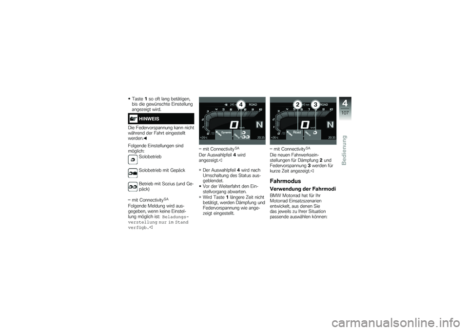 BMW MOTORRAD F 750 GS 2019  Betriebsanleitung (in German) �,�\f�	����	� ��� �$�\f�\b� ����(�����\b�
���	 ��� ���"��\b�	���� �C��\b�	���$�$��\b��\f�\b������� �"����
���>��1��8
�)�� ���������	�=�\f�\b�\b