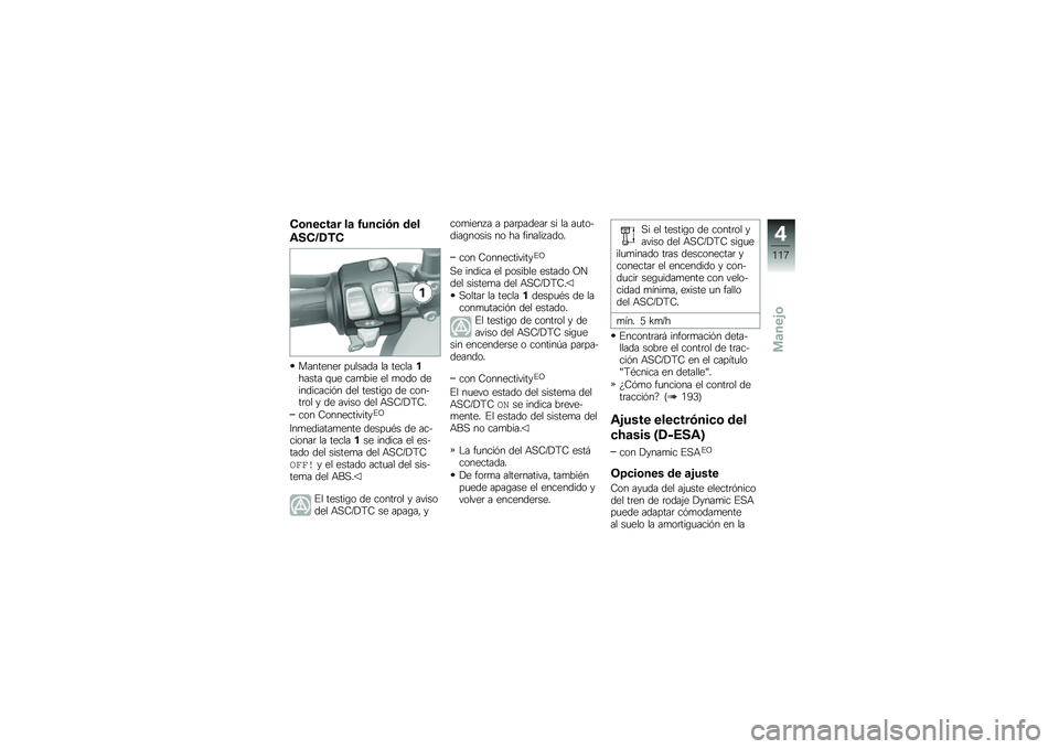 BMW MOTORRAD F 750 GS 2019  Manual de instrucciones (in Spanish) �,�\b���
��	� ��	 �3���
��-� ���
�\f��,�@�1��,
��������	 ��
����� �� ����������� �\f�
� ���
��� �� �
��� ������������ ��� ������\