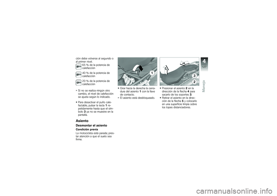 BMW MOTORRAD F 750 GS 2019  Manual de instrucciones (in Spanish) ���� ���� ������	�� �� ���\b�
��� ��� ��	��
��	 ������
�2�8 �] �� �� �������� �������������
�0�. �] �� �� �������� �������
