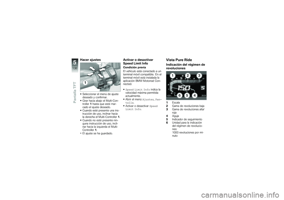 BMW MOTORRAD F 750 GS 2019  Manual de instrucciones (in Spanish) �M�	�
�� �	�$�����
�,����������	 �� �
���- �� ��(�
���������� � ������	�
��	�
�W��	��	 ����� ����(� �� ��
����&�7���&��	�����	�����