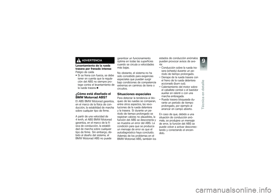 BMW MOTORRAD F 750 GS 2019  Manual de instrucciones (in Spanish) �\f�1� �7�;��7�8�,��\f
�<���	���	������\b �� ��	 �����	���	����	 ��\b� �3����	��\b �������\b
�����\b�	� �� �����
�,� �� ��	��� ��� ��
��	� �