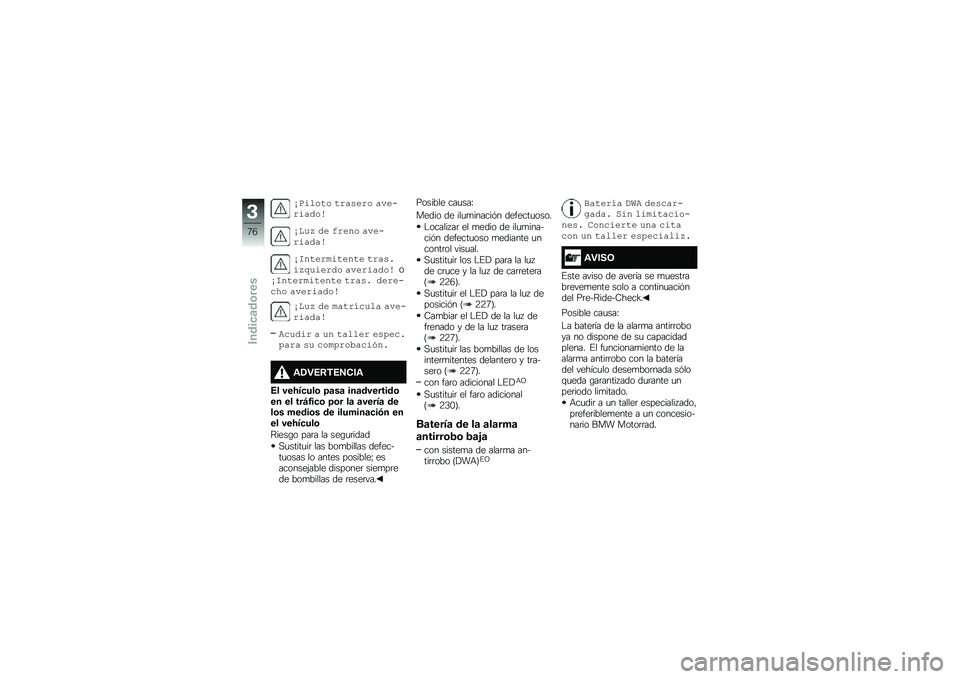 BMW MOTORRAD F 750 GS 2019  Manual de instrucciones (in Spanish) �/������ ��$��-��$� �����$���"��
�/���5 �"� �#�$�� � �����$���"��
�/�6� ���$�!���� �� ��$��-�%��5�2����$�"� ����$���"����/�6� ���$�!���� �� 