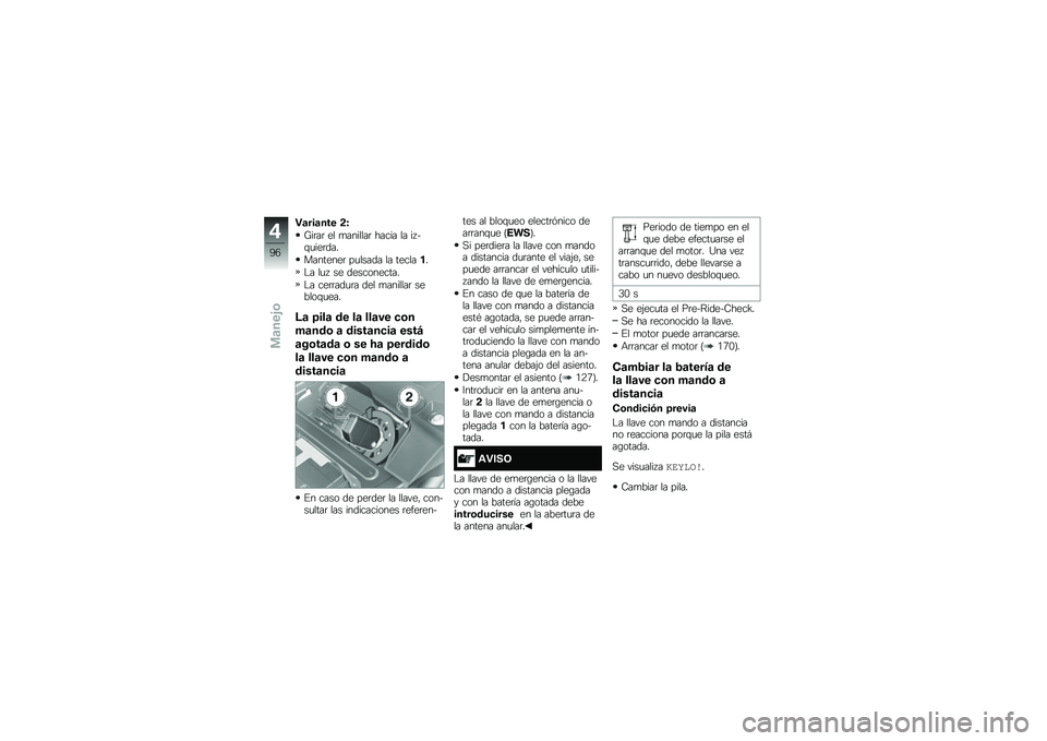 BMW MOTORRAD F 750 GS 2019  Manual de instrucciones (in Spanish) � �	���	��� ��K
�W��	��	 �� �
�������	 ����� �� �� �&�\f�
���	���
��������	 ��
����� �� �������
�$� ��
�  �� �����������
�$� ���	�	