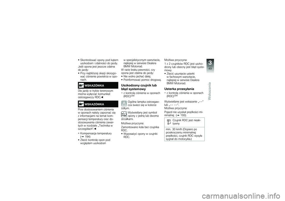 BMW MOTORRAD F 750 GS 2019  Instrukcja obsługi (in Polish) �3�������%����# ����� ���\f ��&���\b������\f���( � ��\f������
� �\f� ����\f��
�)���%� ����� ���� �����
�� ��\f�����\f� ����\f��I
�$�