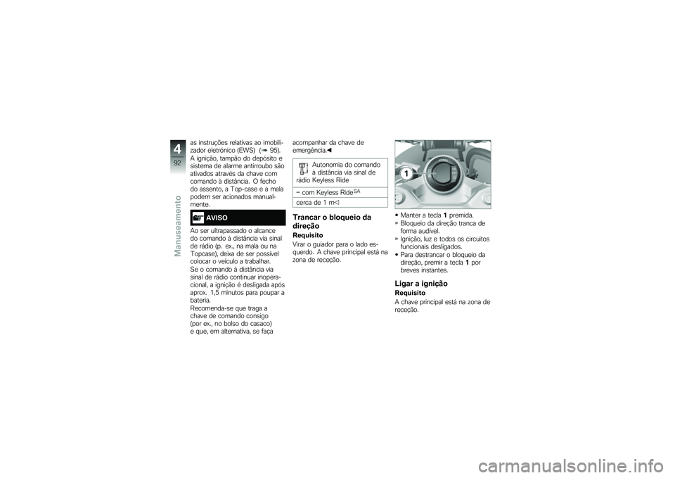 BMW MOTORRAD F 750 GS 2019  Manual do condutor (in Portuguese) �� ������\f�$�(�� ��������� ��
 ��	�
������!���
� ������A���\b�
 �M�4��B�N �M�;�C�N�
� �����$�*�
�" ���	�
�*�
 ��
 ���
�A����
 �������	� �� �