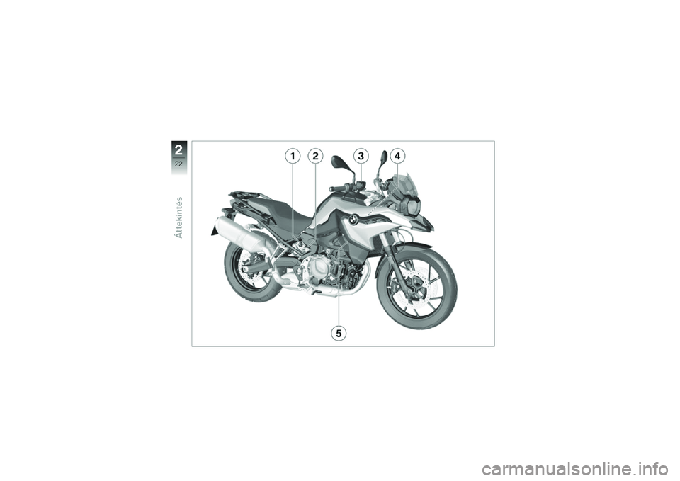 BMW MOTORRAD F 750 GS 2019  Kezelési útmutató (in Hungarian) �.
�A�A
�
������\f���� 