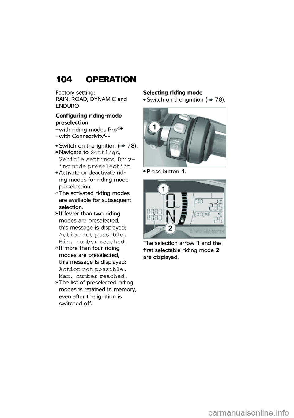 BMW MOTORRAD F 750 GS 2020  Riders Manual (in English) �\f�
�% ��@����\b���
��	��
��\b�
 ���
�
����<��&��-�! ��1�&�5�! �5�3�-�&���# �	���2�-�5�>��1
���
� �\b����� ����� �9�\b��1�2
���
� �#������
����
�
�1�2
