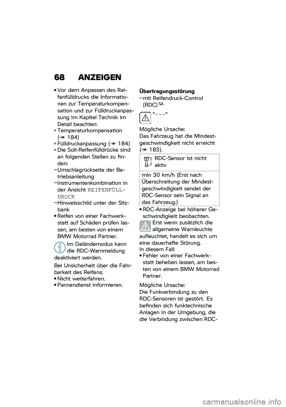 BMW MOTORRAD F 750 GS 2020  Betriebsanleitung (in German) �2�< ��	�4�\b���\b�	
��� ��� �7�\b�,�\f�	�	��\b ���	 �1���$���\b���#�#����� �	 ��� ��\b�����\f����$�\b��\b ��� �+���,���\f���� ���,��\b�$�	�\f����\b �