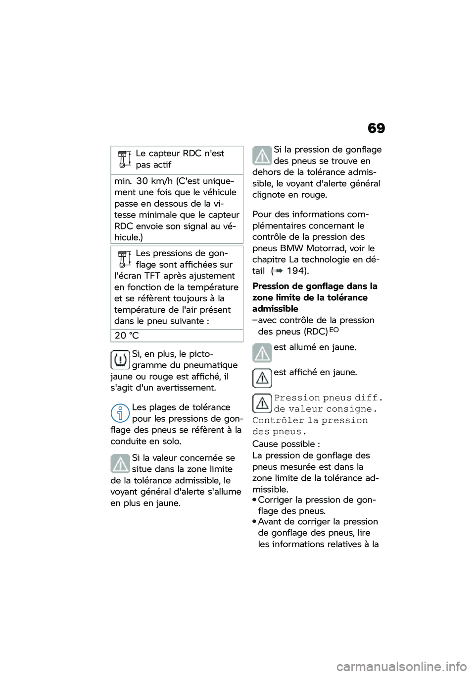 BMW MOTORRAD F 750 GS 2020  Livret de bord (in French) �6�D
�!�	 �
����	�� �6�1�8 ���	����� ��
��\f�
��\f�� �E�Q �^��D� �?�8��	�� ���\f�%��	���	�� ���	 ���\f� �%��	 ��	 ��\b��\f�
���	�����	 �	� ��	����� 