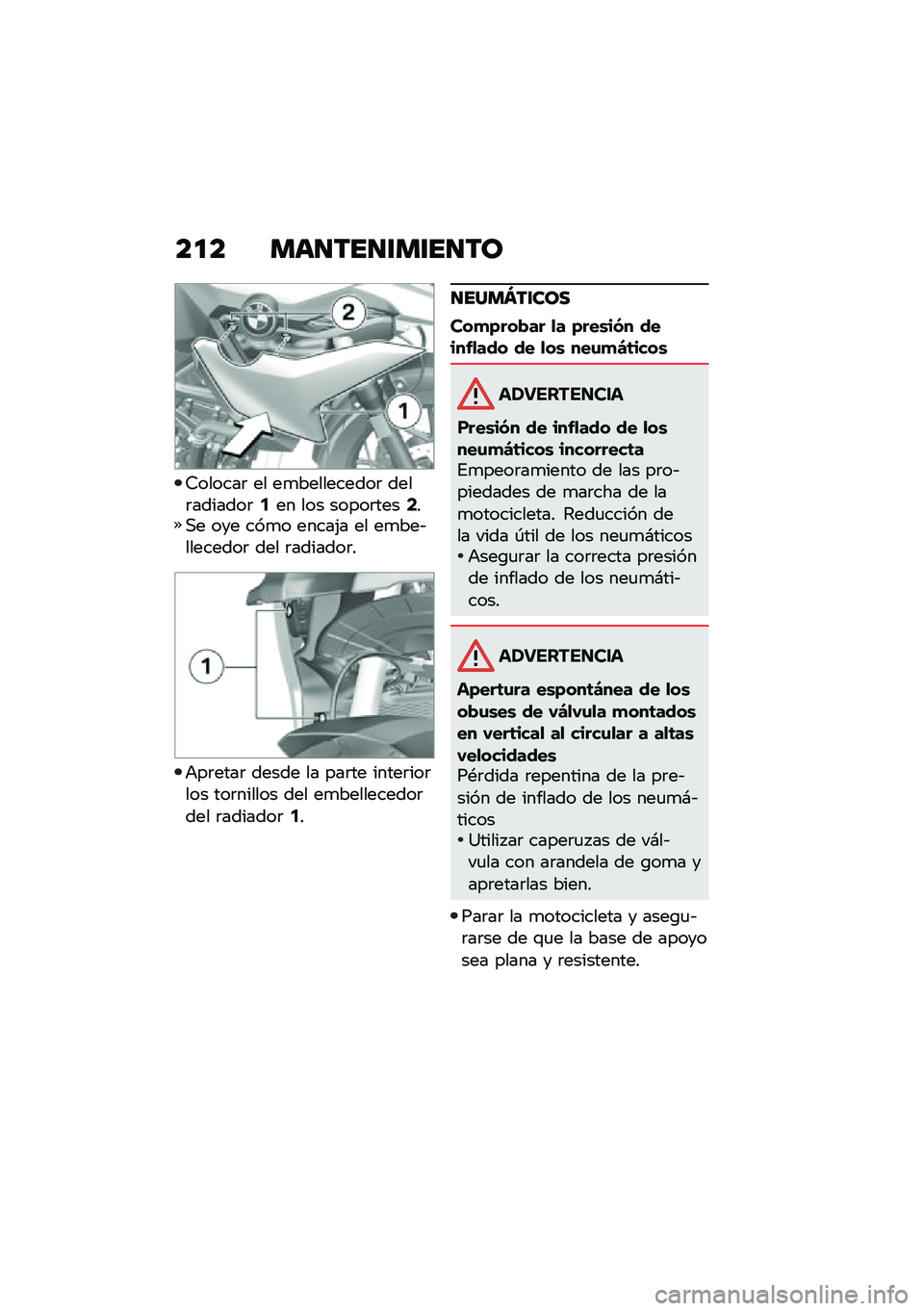 BMW MOTORRAD F 750 GS 2020  Manual de instrucciones (in Spanish) ��� �
�	������
�����\b
�7������	 �� ��
����������	 ����	�������	�5�� ��� �����	����7��,� ��� ���
� �����(� �� ��
���&��������