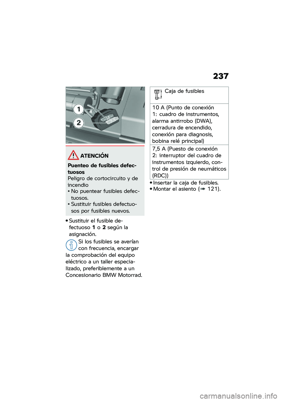 BMW MOTORRAD F 750 GS 2020  Manual de instrucciones (in Spanish) ��C�9
��������
��\f���	�� �� ��\f�\b��"�
��\b ������$�	�\f��\b��\b�����\b�	� �� ���	�����	��
��� � ������������ ��
������	 ��
������