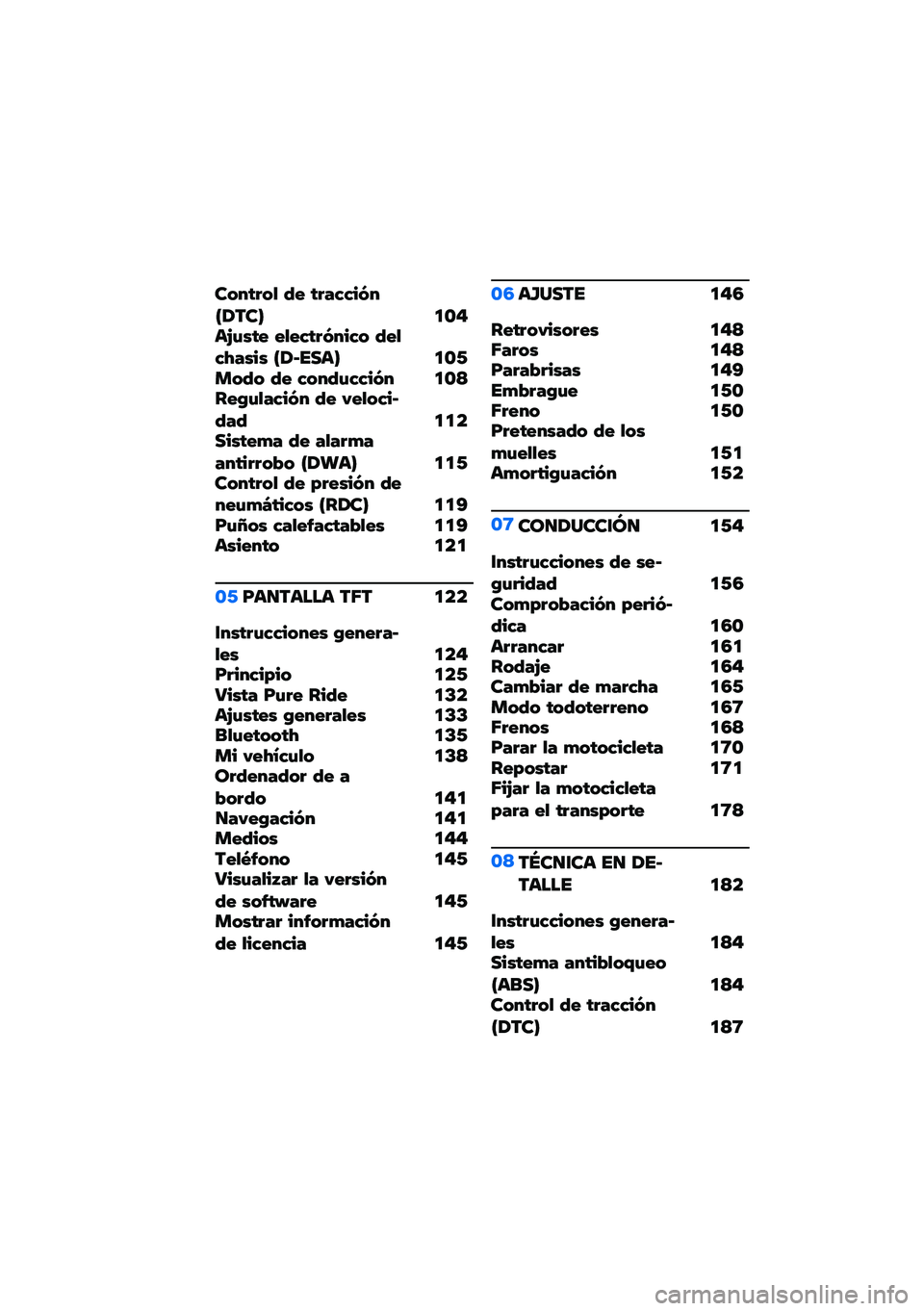 BMW MOTORRAD F 750 GS 2020  Manual de instrucciones (in Spanish) ��"����"�. �4� ���� � ��!��I����J ��\f�$�	�A�(�)�� ��.�� ���!��� �" �4��.� �>��)��) �I�����	�J ��\f�1�
�"�4�" �4� � �"��4�(� � ��!� ��\f�<���:�(�.�� ��!� �4� �