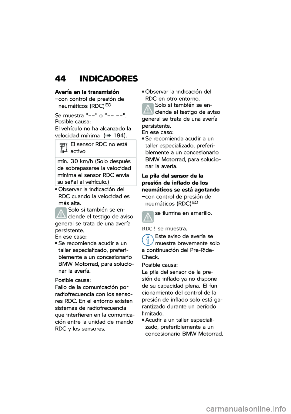 BMW MOTORRAD F 750 GS 2020  Manual de instrucciones (in Spanish) �$�$ ������	��\b���
��-���/� �� �
� �	����\b�
��\b��(�
��� �����	�� �� ��	����� �����
�
�#����� �8�4�!�7�9�%�5
�,� �
�
����	� �0���0 � �0�� �