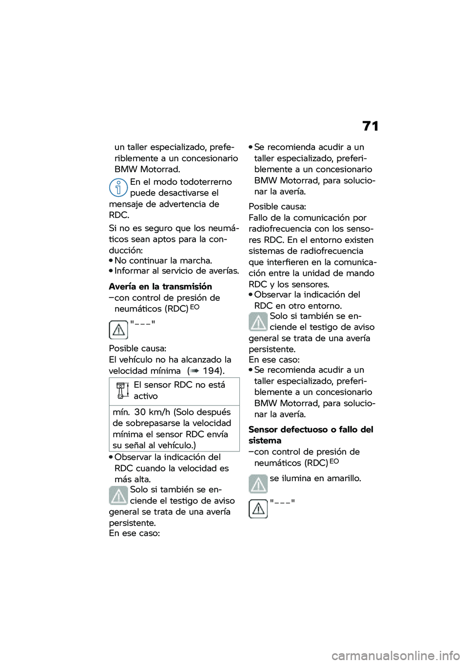 BMW MOTORRAD F 750 GS 2020  Manual de instrucciones (in Spanish) �9�
�
� ������	 ���������� ����" ��	����&�	�����
���� � �
� �����������	����� �����	�	���
�%� �� �
��� �������	�	��	����
��� �
