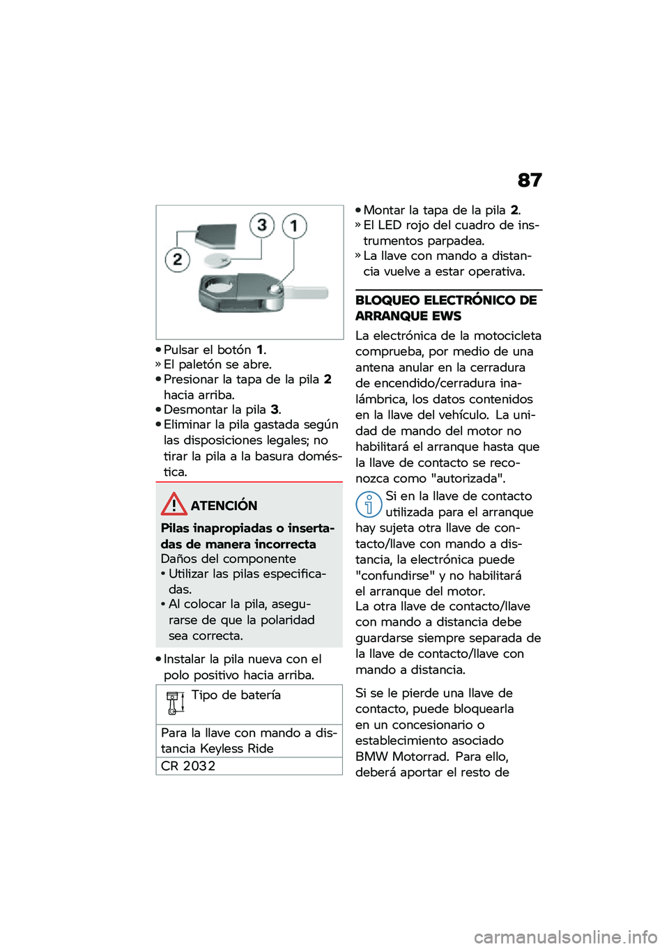 BMW MOTORRAD F 750 GS 2020  Manual de instrucciones (in Spanish) �<�9
��
����	 �� ������5��%� ������� �� ���	����	�������	 �� ���� �� �� �����7����� ��	�	�����!���
�����	 �� �����9��%���
���