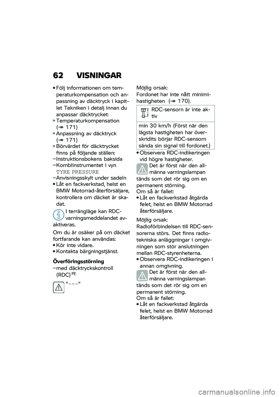 BMW MOTORRAD F 750 GS 2020  Instruktionsbok (in Swedish) �8� ��
���
����
�,���$ ����\f���\b���\f��� �\f� �����%���\b�����\f��%���
�\b���\f� �\f�� �\b���%�\b�
�
���� �\b� �
������ �� � ��\b�%������