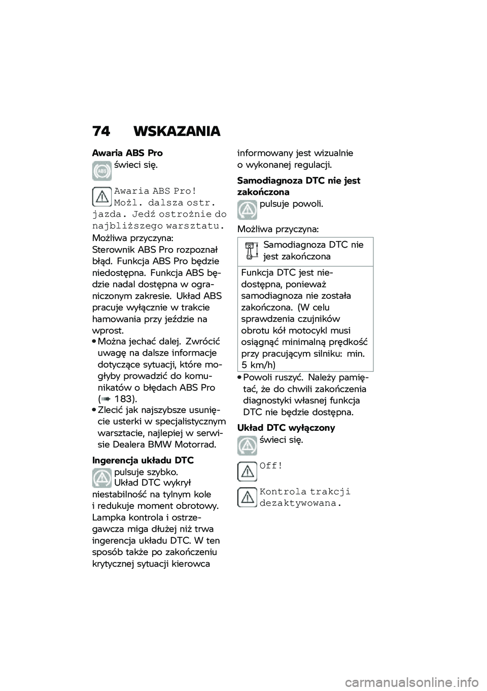 BMW MOTORRAD F 750 GS 2020  Instrukcja obsługi (in Polish) �N�! ��
�������
�!�+���� �!�� ���\f
������ ���	�!
��3��+�!� ��/�
 ��+�����6��) ����%�� ��%�"�+�)������) �=�#��; ��%�"�+��6�2�!�# ���2���*��!�6�%��