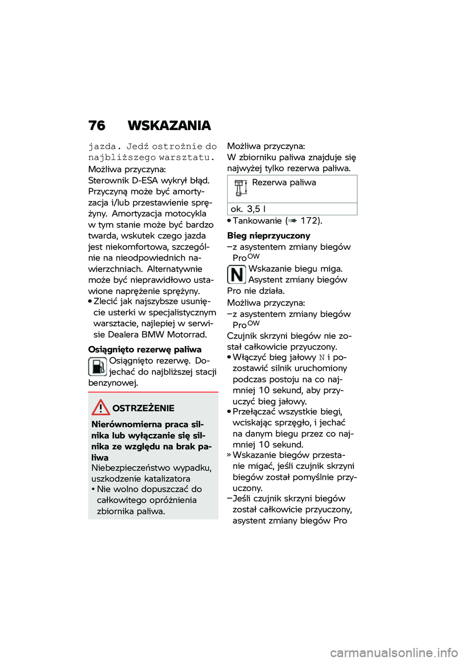 BMW MOTORRAD F 750 GS 2020  Instrukcja obsługi (in Polish) �N�6 ��
�������
������) �=�#��; ��%�"�+��6�2�!�# ���2���*��!�6�%��#�(� �3��+�%��"��"��)
������� ����������C
�0�������� �+�]�8�0�9 ������ �&��)