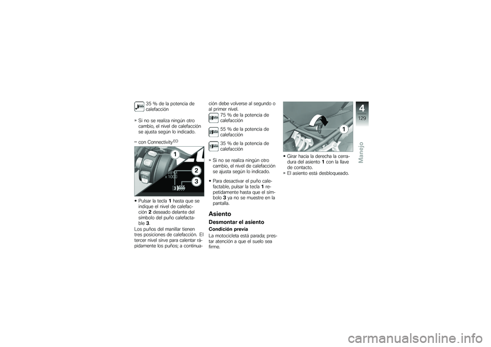 BMW MOTORRAD F 850 GS 2018  Manual de instrucciones (in Spanish) �2�3 �\ �� �� �������� ������������&�
�,� �� �� �	����� � ����\b�-� ���	����
����" �� ����� �� ����������&��� ��(�
��� ���\b�-�