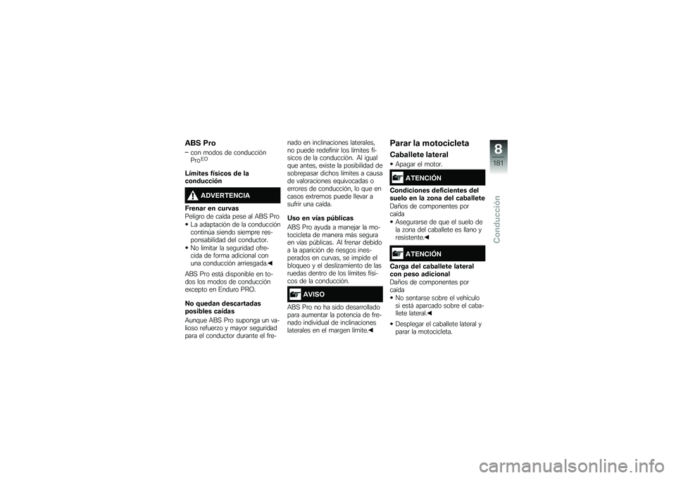 BMW MOTORRAD F 850 GS 2018  Manual de instrucciones (in Spanish) �\f�� �(��\b
��� �
���� �� �����
����&���	��%�A
�;������ �4����
�\b� �� ��	�
�\b����
�
��.�
�\f�2�"�6�:�)�6�7�-��\f
�*����	� �� �
����	�
�����\b�