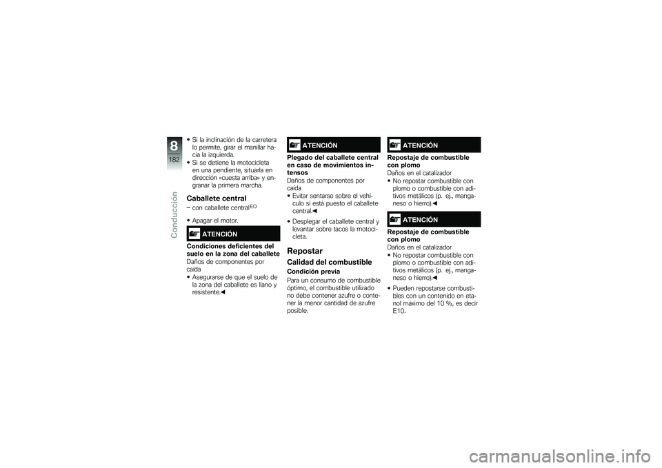 BMW MOTORRAD F 850 GS 2018  Manual de instrucciones (in Spanish) �,� �� ����������&� �� �� ���	�	����	��� ���	�
����" �\b��	��	 �� �
�������	 ������ �� �� �\f�
���	���
�,� �� ������� �� �
������