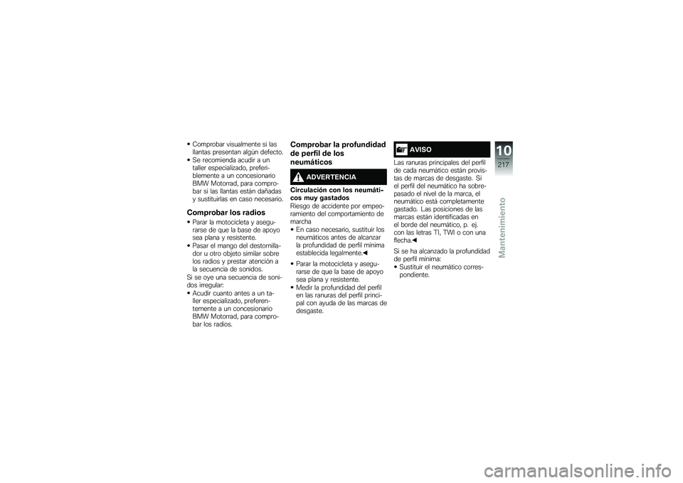 BMW MOTORRAD F 850 GS 2018  Manual de instrucciones (in Spanish) �9��
��	����	 ����
���
���� �� ���������� ��	������� ���\b�-� ��������
�,� �	����
����� ���
���	 � �
�������	 ���������� ���
