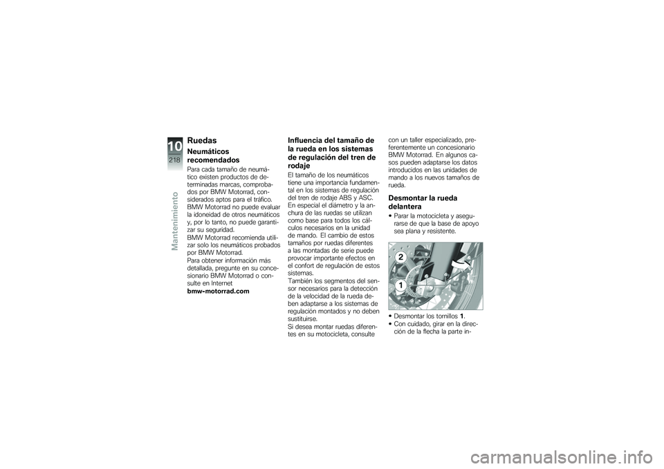 BMW MOTORRAD F 850 GS 2018  Manual de instrucciones (in Spanish) �:����	�
�7����B���
�\b�
���
�\b�����	��\b�
���	� ���� ���
��E� �� ���
�
�#����� ��)����� ��	���
���� �� ������	�
������ �
��	����" 