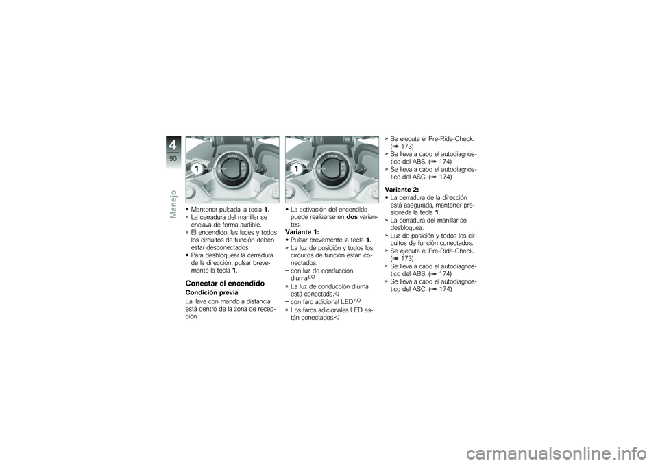BMW MOTORRAD F 850 GS 2018  Manual de instrucciones (in Spanish) ��������	 ��
����� �� �������
�$� ���	�	���
�	� ��� �
�������	 ��������� �� ���	�
� ��
������
�%� ����������" ��� ��
��� � �