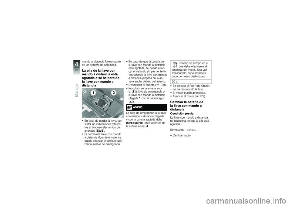 BMW MOTORRAD F 850 GS 2018  Manual de instrucciones (in Spanish) �
���� � ��������� ���	�
�� ���	���� �
� ������
� �� ���\b�
�	�����
�;�	 �>���	 �� ��	 ���	�� �
�\b�
��	���\b �	 �����	��
��	 ����B
�	��\
