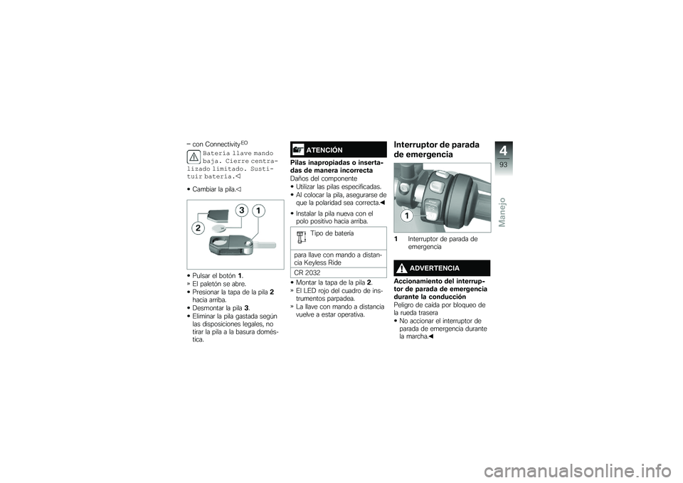 BMW MOTORRAD F 850 GS 2018  Manual de instrucciones (in Spanish) ��� �9������������%�A
�"��#�� �$� ����� ������*��+��! ��-�� � � ����#� ����-�7��� ��-��-�#����! �
��,�#�-��#��-�  �*��#�� �$��!
�9��
����	 �� 