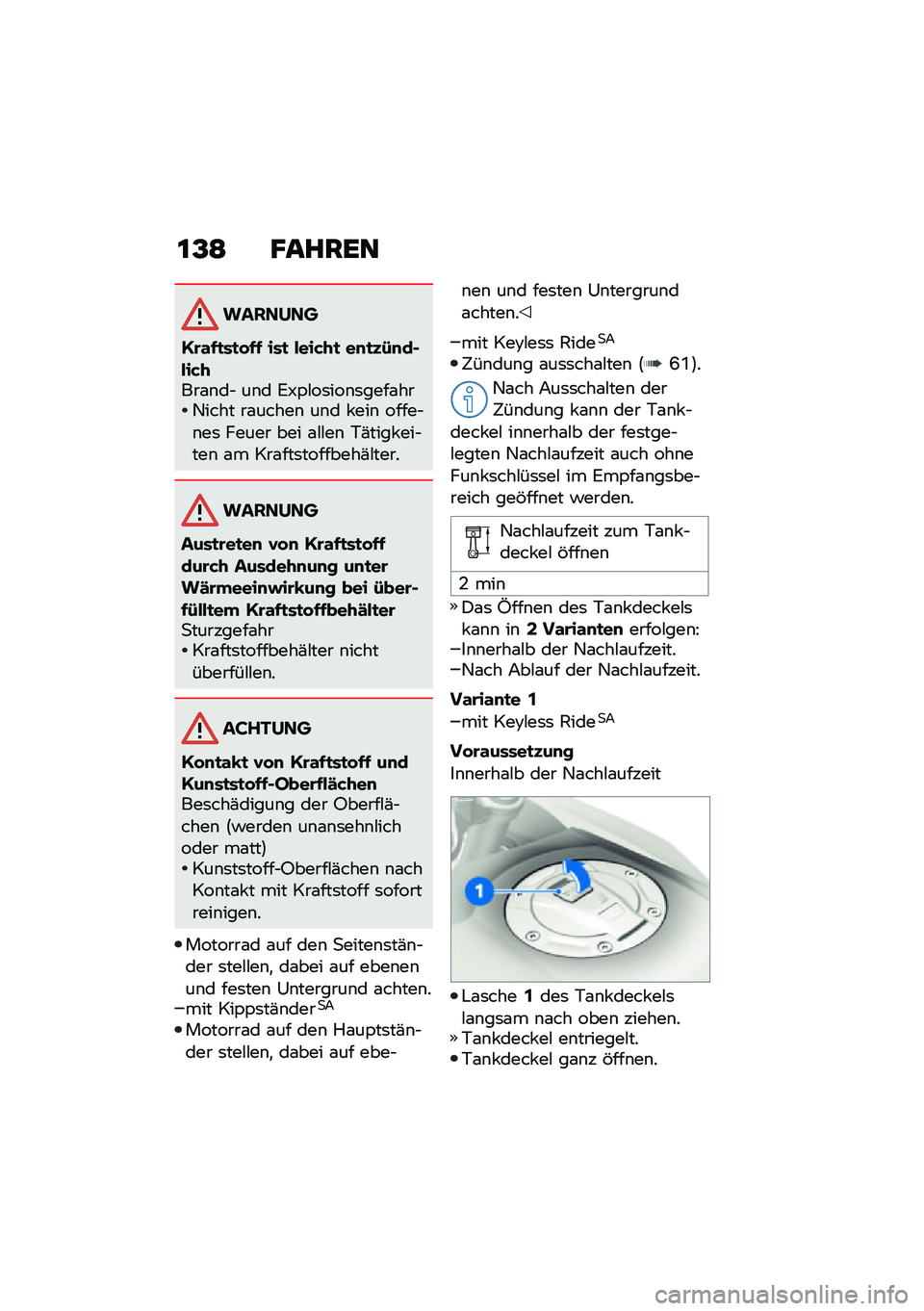 BMW MOTORRAD F 850 GS 2021  Betriebsanleitung (in German) �������
�1�\b�\f�(�
��
� �(�( ���
 ����&�+�
 ��
�
�)�-�
��$���&�+���\f�\b��$ ��\b� �6�V�,�#��	���\b�	����\f���2���� ��\f�����\b ��\b� � ���\b �����$�\b�