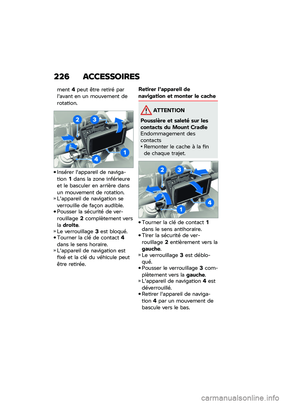 BMW MOTORRAD F 850 GS 2021  Livret de bord (in French) ���4 �����������
��	���:��	�� ����	 ��	��\f��\b ���������� �	� �� �����	��	�� ��	������\f���
�.���\b��	� ��������	�\f� ��	 ����\f�