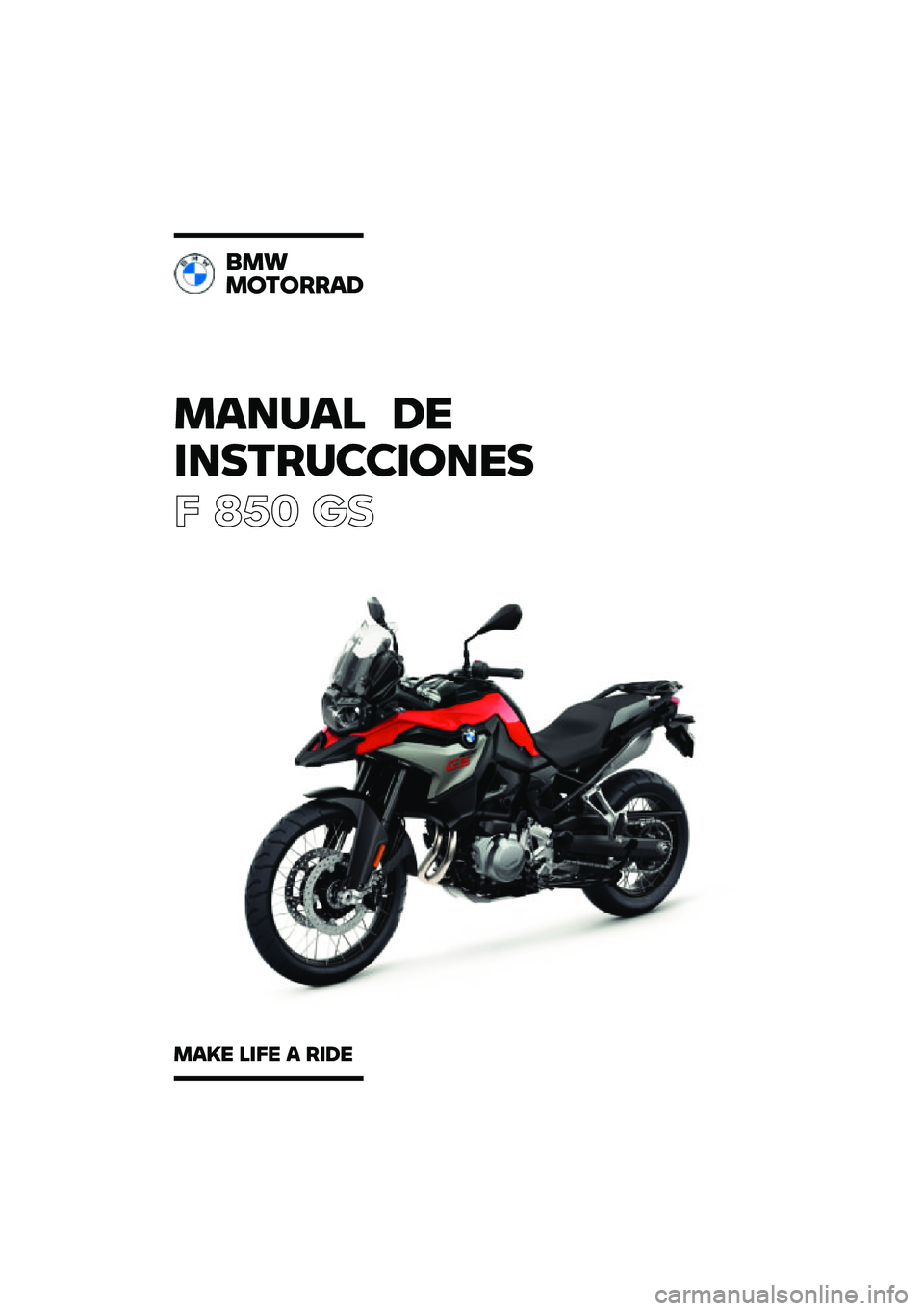 BMW MOTORRAD F 850 GS 2021  Manual de instrucciones (in Spanish) 