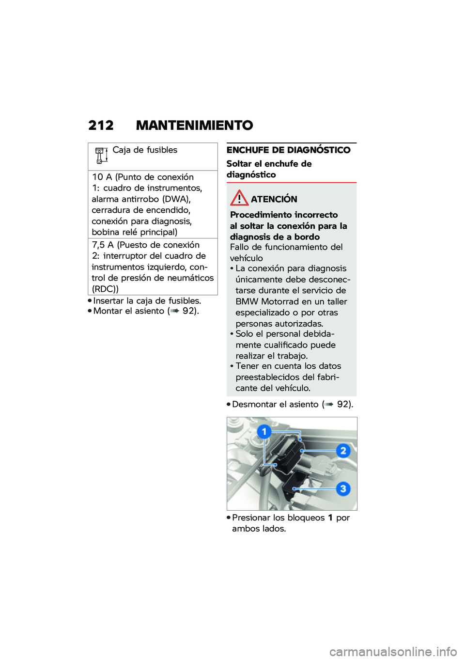 BMW MOTORRAD F 850 GS 2021  Manual de instrucciones (in Spanish) ��
� ���
���
�\f��\f��
��
�7��(� �� ��
������
�N�J �+ �8��
��� �� �����)����N�: ��
���	� �� �����	�
�
������"����	�
� �����	�	��� �8�!��+�9