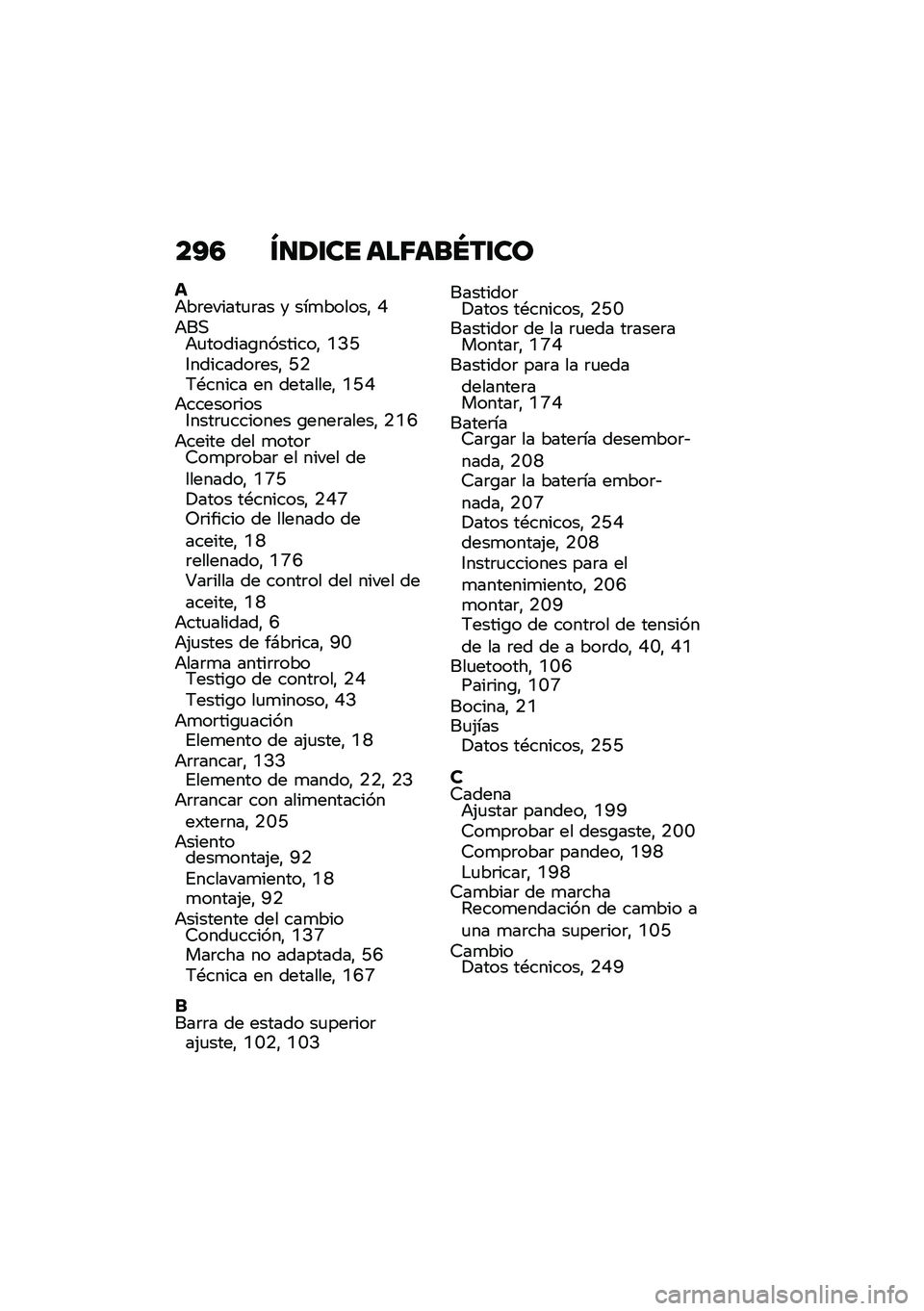 BMW MOTORRAD F 850 GS 2021  Manual de instrucciones (in Spanish) ��?�4 �V�
�1�\f�� ���6���Q��\f��
��+��	������
�	�� � ���
������" �F�+��,�+�
������\b��������" �N�>�C�3��������	���" �C�.�6�*����� �� ������