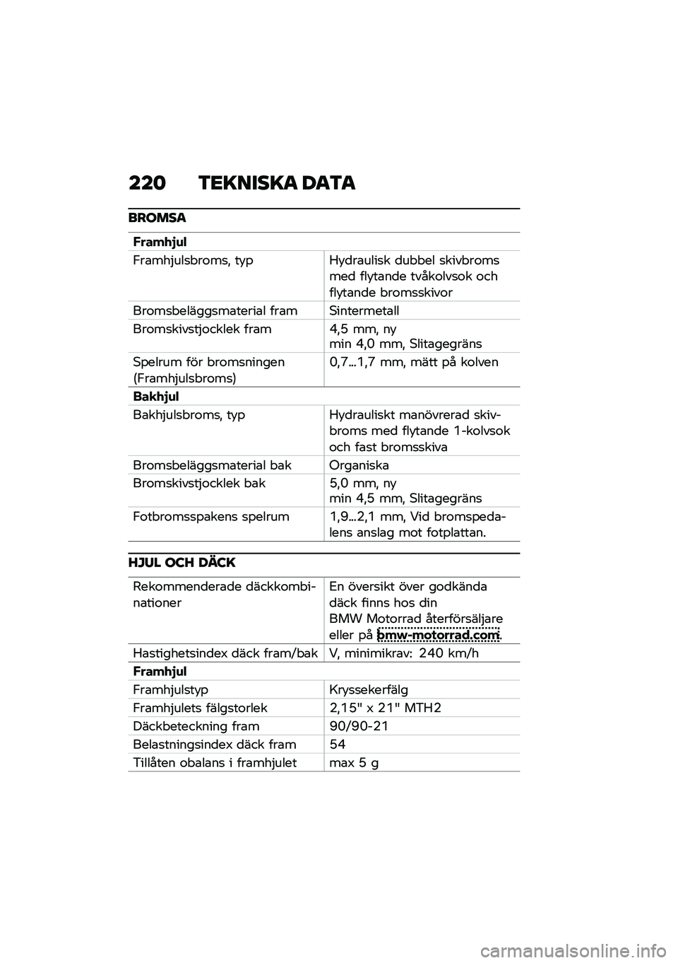 BMW MOTORRAD F 850 GS 2021  Instruktionsbok (in Swedish) ���	 �3�<�=����=�
 ��
�3�
������
�����.�#�\f�"
�,��\b���$���
� ��\f��
�" ��!�%�1�!�
��\b����
� �
�� � �� �
���� ��\f��
���
 ���!��\b��
� �����\f���
�