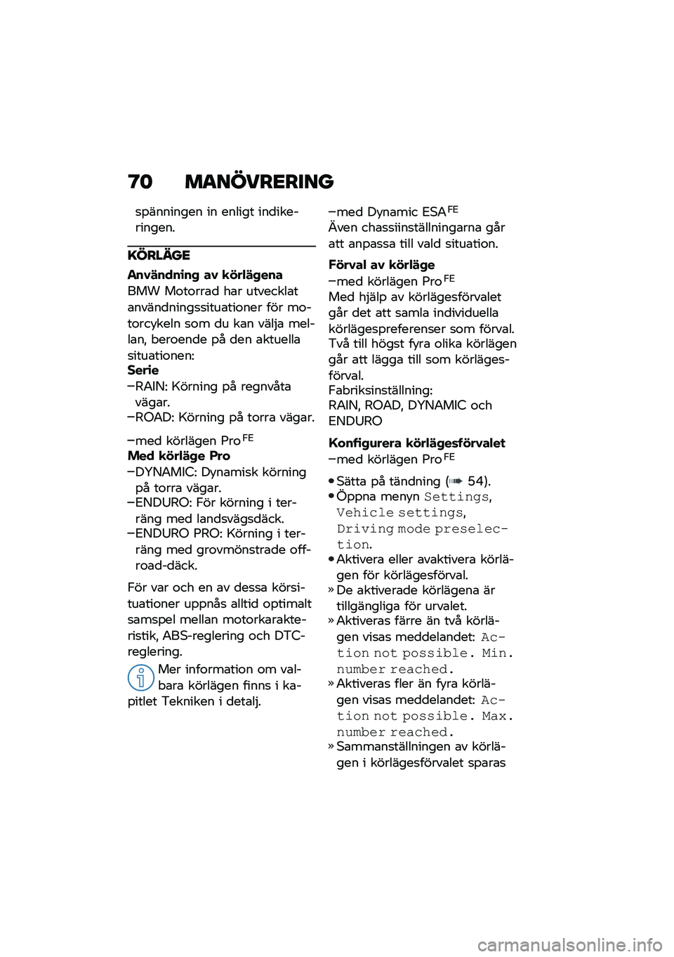 BMW MOTORRAD F 850 GS 2021  Instruktionsbok (in Swedish) �@�	 ��
�����<����
�
�%�������� �� ������ ���
�����������
�=������<
���0�!����\b��+ ��0 �
���"�!�+���
��� ��\f��\f���\b�
 ��\b� ����