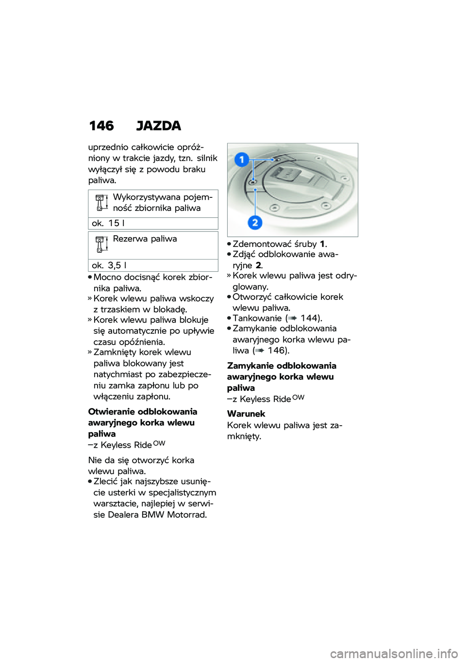 BMW MOTORRAD F 850 GS 2021  Instrukcja obsługi (in Polish) �\f�"�7 ����2�
������
��� ���������� ���� ��$����� � ������� �%���
��
 ����! ����������)���� ���	 � �����
� �&�����������!
�