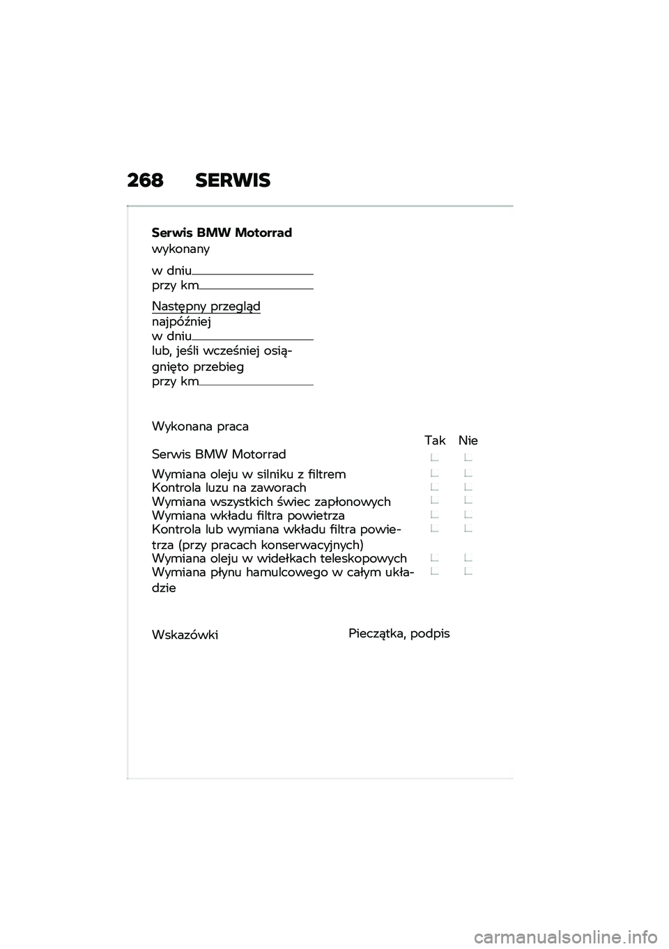 BMW MOTORRAD F 850 GS 2021  Instrukcja obsługi (in Polish) ��7�C ���K���
��$��)�� ��&� �&�\f��\f����
��������
� �
������� ��\b
�4����	��� �������)�
���%�� �>����%� �
������&�
 �%���� �������