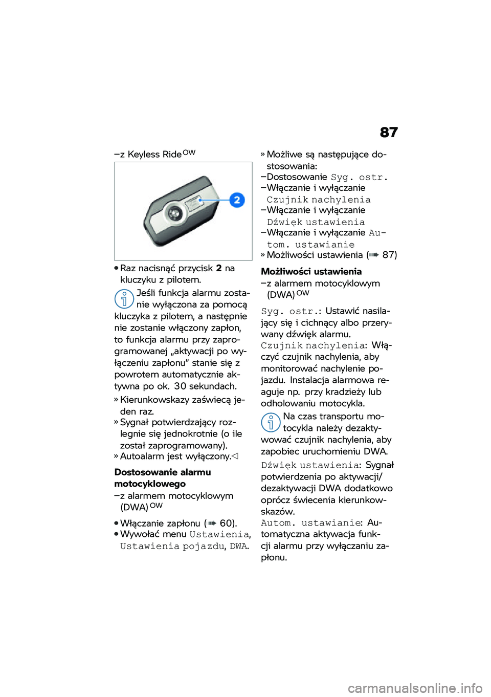 BMW MOTORRAD F 850 GS 2021  Instrukcja obsługi (in Polish) �C�N
� �7������ �;��
��6�
�;�� �������)� ���������;���������� � �������\b�!
�*���� �.�����%� �����\b� ������$��� ����)����� �