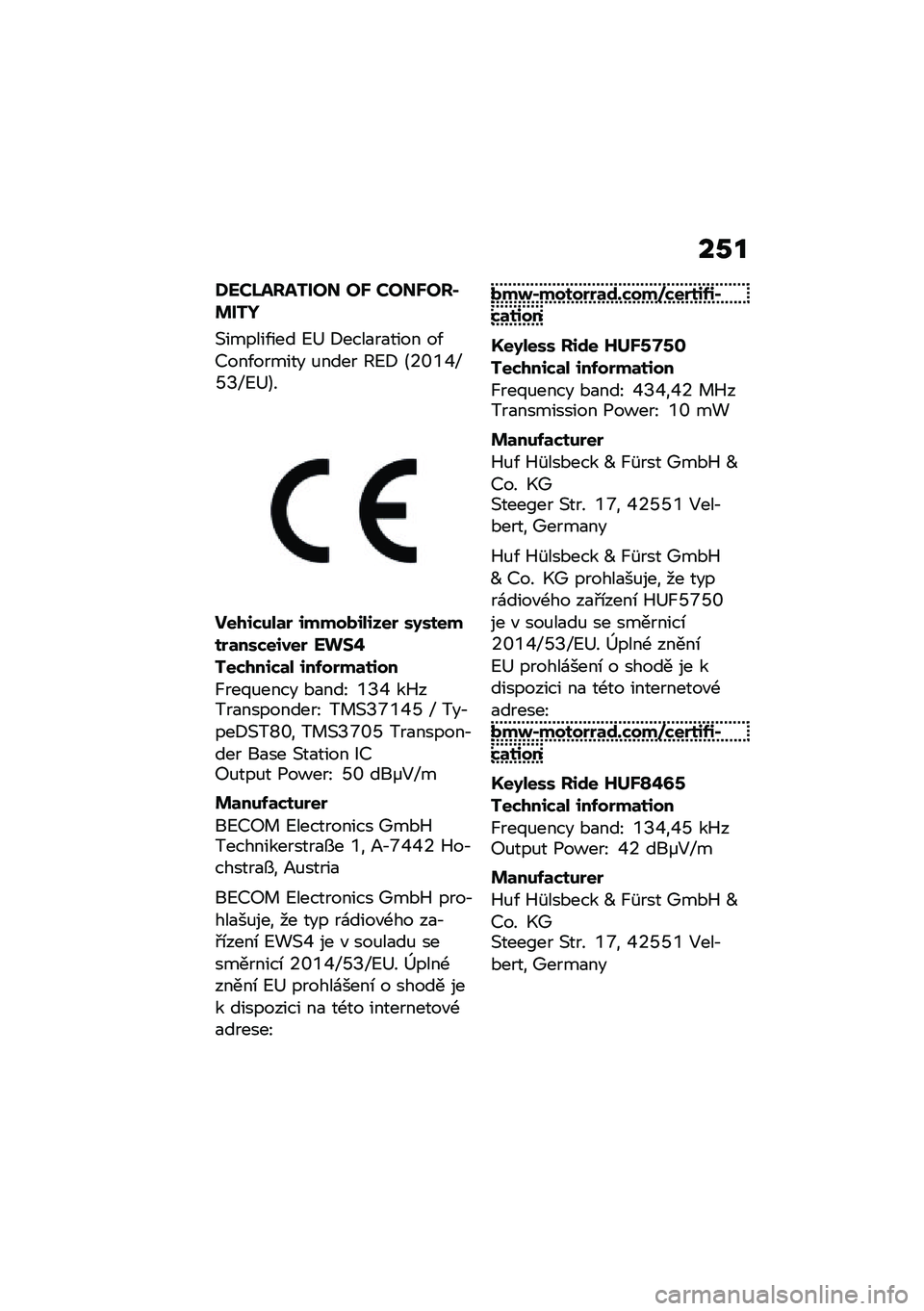 BMW MOTORRAD F 850 GS 2021  Návod k obsluze (in Czech) ��0�
�V��#�`����X��� ��[ �#���[���(�%��X�i
�(������/��� �?�< �8����
��
���� ��/�@���/������ �%���� �A�?�8 �B�6�]�a�Y�X�V�O�X�?�<�C�
���/�,�*���	�$ �,�