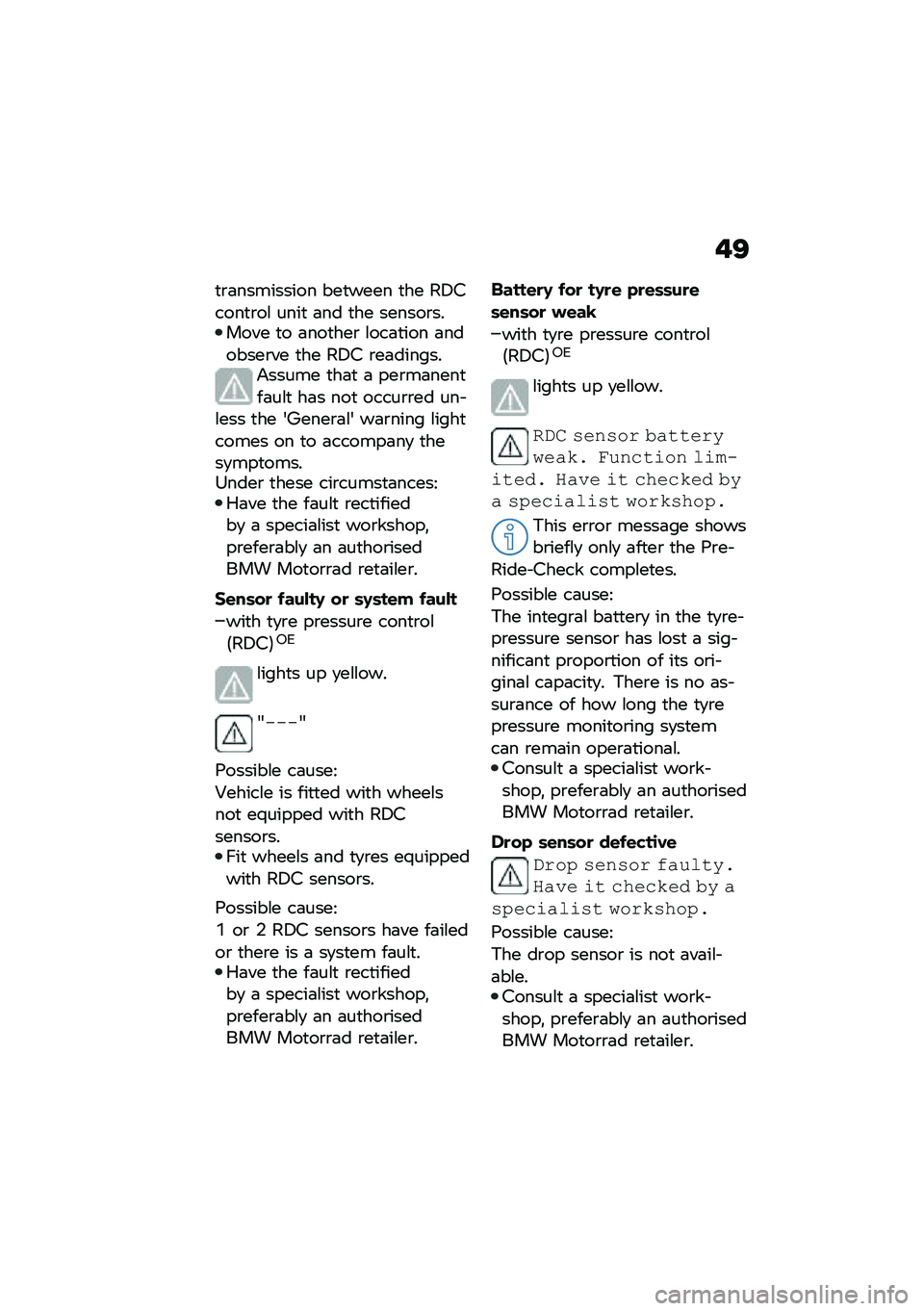 BMW MOTORRAD F 900 R 2020  Riders Manual (in English) ��9
�
�\b�	��������� ���
���� �
�� ��5�#����
�\b��\f ����
 �	�� �
�� ������\b������ �
� �	���
���\b �\f���	�
��� �	�������\b�� �
�� ��5�# 