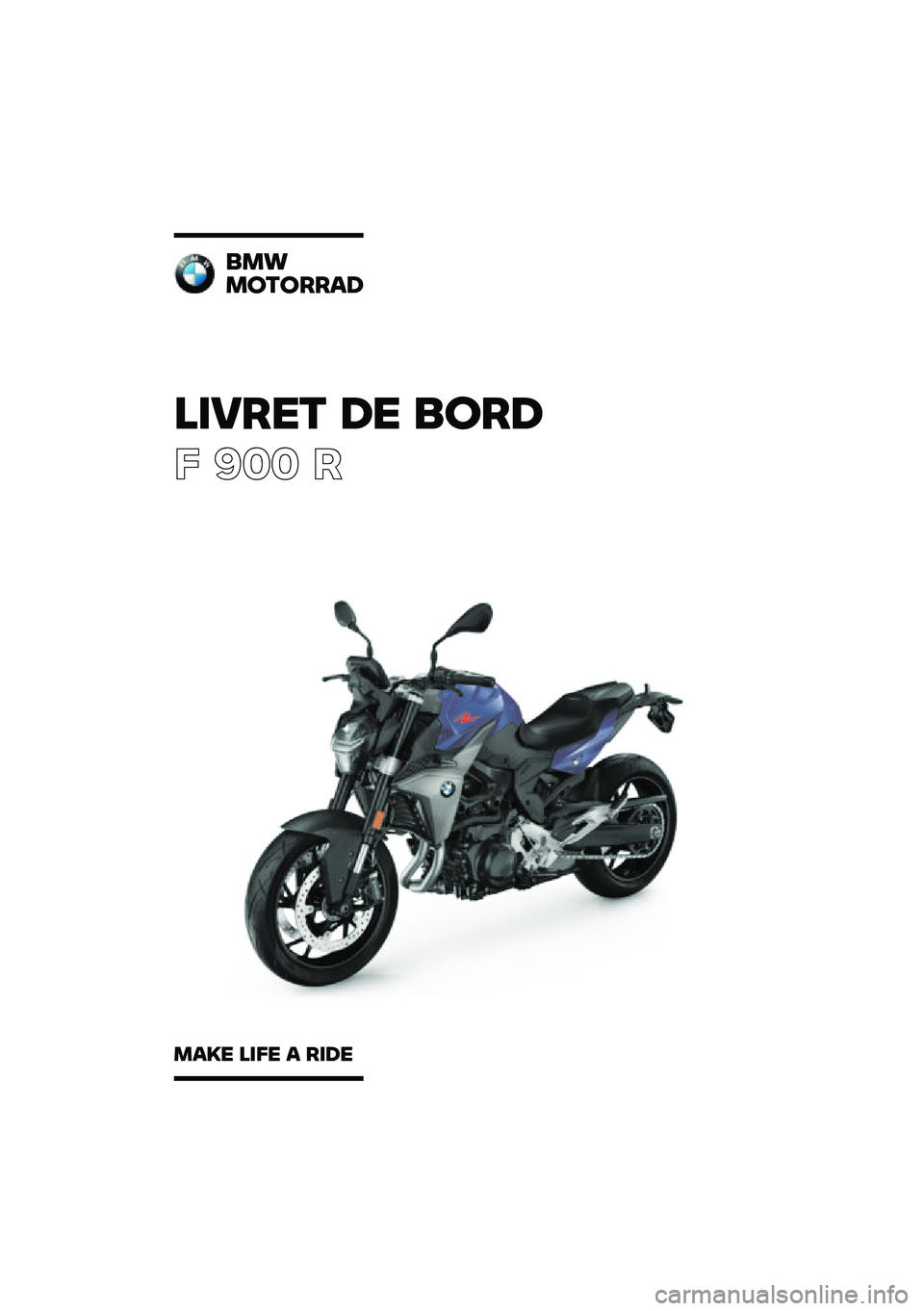BMW MOTORRAD F 900 R 2020  Livret de bord (in French) 