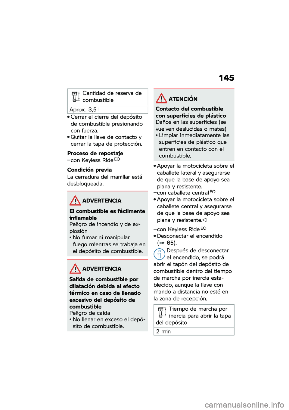 BMW MOTORRAD F 900 R 2020  Manual de instrucciones (in Spanish) ��#�0
�7������� �� �	����	�� �����
��
������
�+��	��)� �>�"�C �
�7��	�	��	 �� ����	�	� ��� ���������� ���
��
������ ��	����������