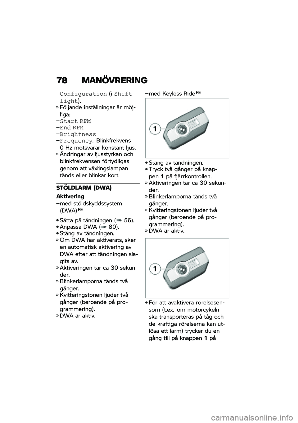 BMW MOTORRAD F 900 R 2020  Instruktionsbok (in Swedish) �?�@ �	������
��
��
��\f��%��� ���
��\f��6��$���%�
�	����
�7��,���$�\b��
� ���
���������\b� �� ���$�����\b�=�$�
���
 �
�+��!�� �
�+��*�����
��