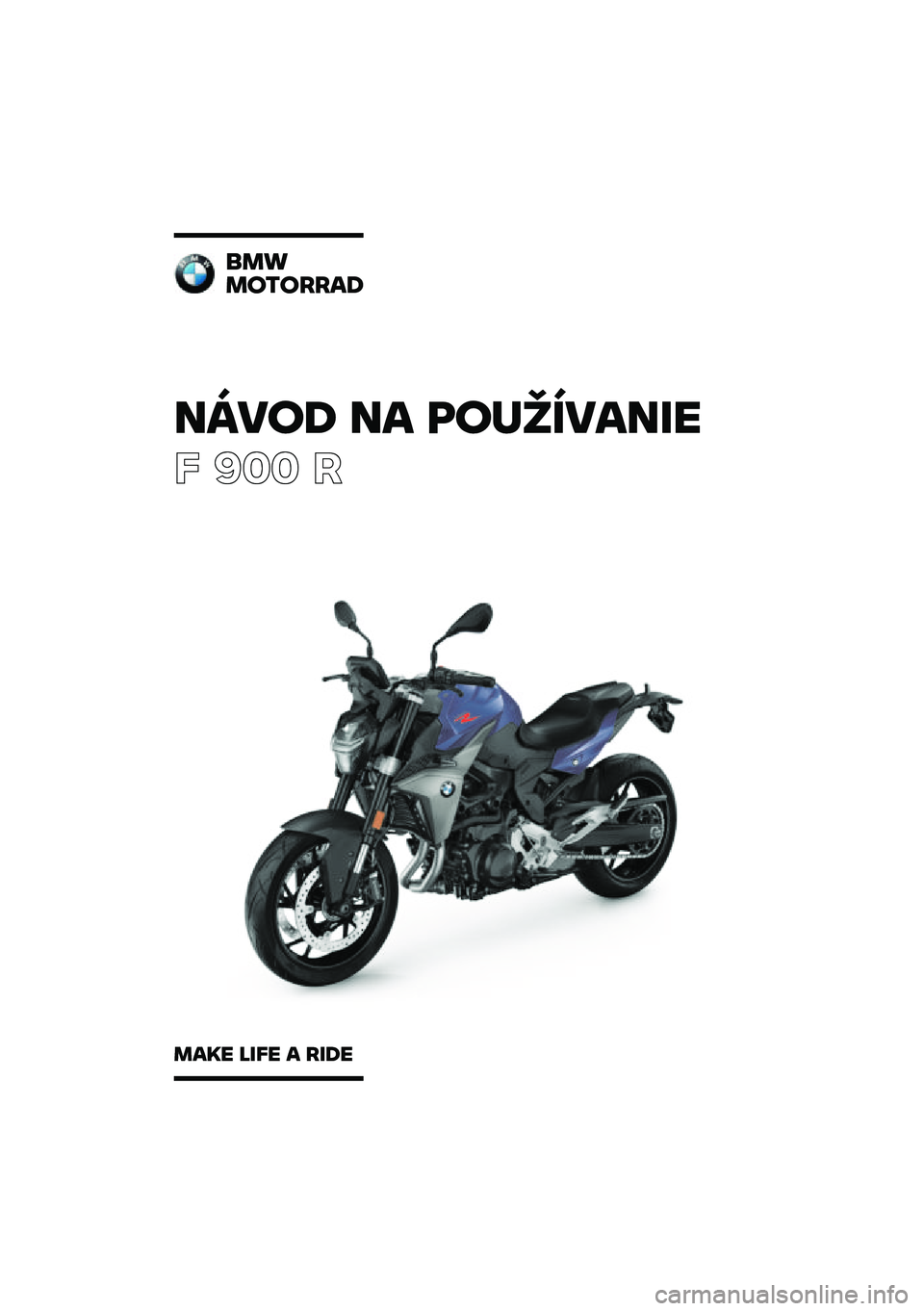 BMW MOTORRAD F 900 R 2020  Návod na používanie (in Slovak) 