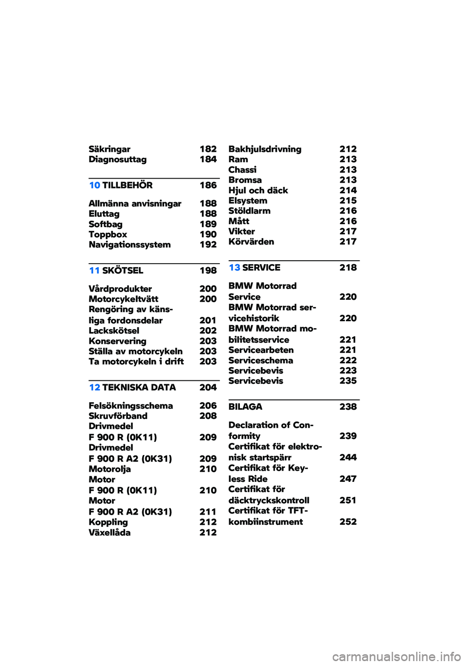 BMW MOTORRAD F 900 R 2021  Instruktionsbok (in Swedish) ��7����%�&�� ��A�����&�%�$��0����& ��A� 
��	�3�����<�M�� ��A�8
�
�.�.�+�7�%�%� ��%����%��%�&�� ��A�A�<�.�0����& ��A�A��$�6��-��& ��A�C�3�$�;�;�-�$�L ��C�	��