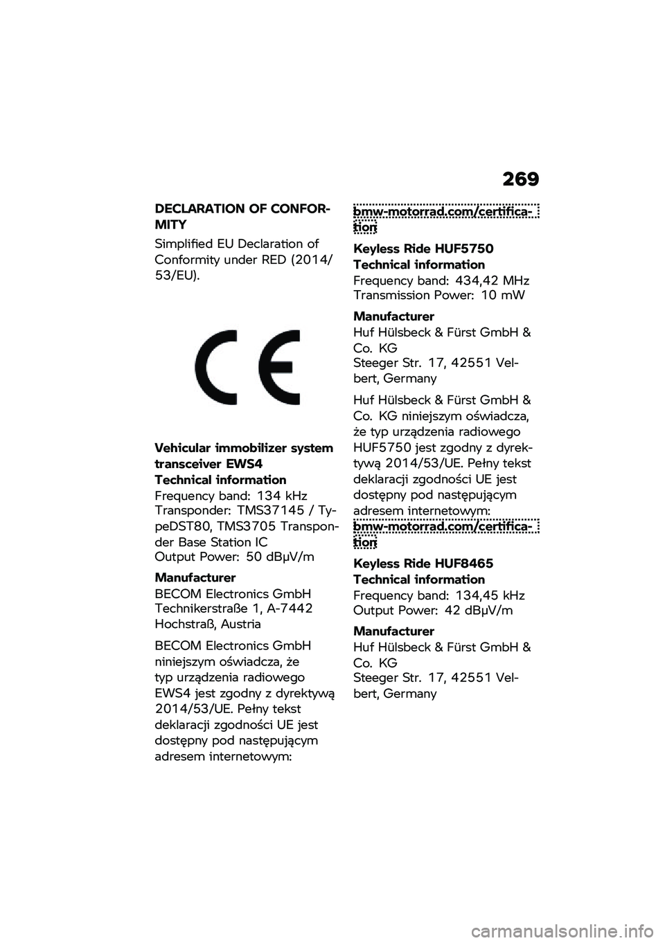 BMW MOTORRAD F 900 R 2021  Instrukcja obsługi (in Polish) ��7�E
�#���L�!��!���� ��Y ����Y���*�&���V
�0��\b����.���
 �8�: �+���������� ��.����.���\b��� ���
�� �;�8�+ �<�,�Q�U�M�L�J�D�L�8�:�=�!
�^�$�/��	��%�� �